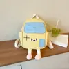 Mochilas de jardim de infância para meninos e meninas em desenho animado, vários tamanhos, mochilas escolares infantis, estilo casa colorida patchwork 3D, mochilas para atividades ao ar livre