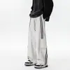 Calça Cargo Estilo Americano para Homens, Calças Retas Largas Soltas de Primavera, Marca Tendência, Streetwear Estiloso, Calças de Moletom Casuais Esportivas de Peso Pesado