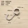 Gancho de Tubería de Acero Inoxidable Gancho de Bucle de Zinc Gancho Único Gancho de Manga para Cocina Manga Barra Colgante Redonda de Acero Inoxidable Gancho Móvil Gancho para Ropa