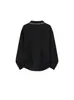 Sudadera de color liso retro americana de manga larga con cuello para hombre, estilo primavera/otoño 2026, chaqueta tipo polo casual y elegante de corte holgado