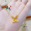 Collar de Cadena para Clavícula con Hielo Triturado Dorado Brillante Estilo Xiaohongshu para Mujer, Nueva Moda, Lujo Accesible, Joyería