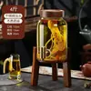 Garrafa de Vinho Especial para Infusão de Vinho, Garrafa de Vinho Selada de Alta Qualidade com Torneira, Garrafão de Vinho de Ginseng 5kg, Garrafão de Vinho, Recipiente de Barril de Vinho