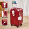 Maleta de Carga Multifuncional, Caja de Contraseña de Gran Capacidad, Maleta de Carrito de 24 pulgadas para Mujer, Ruedas con Freno Amortiguadoras, Maleta de Viaje, Silenciosa