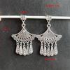 Xizang Plata Aleación de Plata Imitación Atrapasueños Colgante de Borla DIY Hecho a Mano Cuerda de Cuentas Accesorios Joyería Estilo Étnico