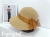 Estilo japonês simples cor combinando chapéu de palha verão feminino estilo coreano temperamento elegante chapéu de pescador à prova de sol à beira-mar férias chapéu de praia