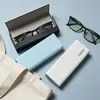 Estuche de gran tamaño para gafas de alta gama, sedoso, portátil, resistente a la presión, con tacto premium, estuche de almacenamiento portátil para gafas