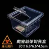 Caja de Cría Profesional para Reptiles, Terrario para Reptiles, Tamaños Grande, Mediano, Pequeño, Caja Arborícola, Caja Cuadrada Pequeña, Caja Doble Apertura a Prueba de Escape para Arañas