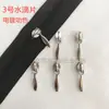 Cremallera de Nylon No.3 Cabezal Marcas de Punto Gran Colección Pieza Cuadrada de Aleación Engrosada Bolso Equipaje Cabezal de Cerradura Metálico