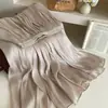 Elegante falda de tul brillante con un diseño de malla brillante y nacarado, falda de línea A con dobladillo ancho, colección de verano 2026