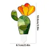 Tyu641-664 Vaso de Flor de Acrílico Decorativo Plug-In Vitral Ornamentos para Plantas Flores Artificiais