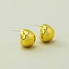 Aretes de botón de aguja de plata 925 estilo lujo ligero brillante japonés y coreano para mujer, chapados en oro de 18 quilates, aretes de moda de alta gama, aretes versátiles al por mayor