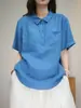 Camisa Versátil de Punto Suelto Estilo Francés para Adelgazar, Media Cardigan para Mujer, Moda Casual Nueva Verano 2026, Top Talla Plus