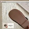 XSHX Encaje Vintage|Zapatos de Cuero Bajos Mary Jane Estilo Coreano Francés para Niñas 26 Otoño Nuevos Horma Ancha Punta Redonda Antideslizantes
