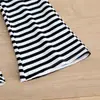 Conjunto de Niña de Moda Estilo Coreano: Conjunto de Moda de Verano sin Mangas con Lazo y Pantalones de Campana