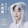 Impermeable de EVA con capucha, desechable, largo, de cuerpo completo, a prueba de lluvia, a prueba de viento, engrosado, portátil, adecuado para conciertos, montañismo y viajes