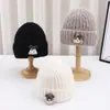 Gorro de Lana para Perro con Cabeza Grande para Mujer en Otoño e Invierno, Moderno y Lindo con Protección para las Orejas, Gorro de Punto Cálido para Hombre, Gorro para el Frío, Exportación