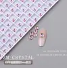 K9 novo super flash fundo plano rosa claro diamante para unha diamante rosa em formato de diamante quadrado oval adesivo de unha de amor joia de diamante