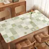 Jogo americano de mesa fresco e simples, à prova de óleo, à prova d'água, resistente ao calor, protetor de mesa de alta qualidade, novo modelo 2025, toalha de mesa de centro de luxo leve