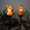 Luces Solares para Exteriores, Luces para Patio, Luces Decorativas Impermeables para Terraza de Casa, Luces de Resina de Ardilla para Diseño de Paisaje de Jardín