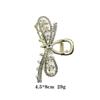 Pinza de agarre de alta calidad para mujer, gran pinza de tiburón con incrustaciones de diamantes, perla hueca de amor, estilo coreano, accesorio simple para el cabello en la parte posterior de la cabeza