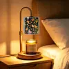 Lámpara de Fundición de Cera de Aromaterapia 3D, Lámpara de Fundición de Velas de Hierro Forjado para Mesita de Noche, Luz de Noche Simple Retro sin Humo y con Temperatura Ajustable, Lámpara de Regalo Transfronteriza