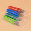 Embalaje separado mango de plástico de color tijeras para hilo pequeñas tijeras pequeñas de hilo de regalo en forma de U