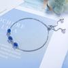 Pulsera de circón de color popular de Europa y Estados Unidos para mujer, cadena de tenis de platino chapado en diamantes intercolor, joyería al por mayor de explosiones de Amazon