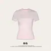 Ropa de Mujer de Moda Primavera/Verano Estilo Europeo y Americano Chica Picante Alta Elasticidad Hombro Normal Corte Ajustado Manga Corta Camiseta Casual para Uso Diario Hecho a Medida para Mujeres