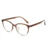 Nuevas Gafas Casuales Anti-Luz Azul para Miopía, Monturas de Gafas de Plástico Versátiles y a la Moda para Mujer, Retro Trendy, Se Pueden Equipar con Lentes Planas de Prescripción