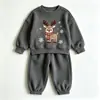 Nuevas sudaderas casuales de primavera y otoño para niños estilo comercio exterior, tops de moda estilo coreano para niños y niñas, sudaderas con estampado de dibujos animados para bebés y niños mayores