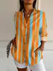 Venta Caliente de Amazon 2024 Nueva Camisa de Mujer Verano Tendencia Europea y Americana Manga de Siete Puntos Estampado Animal 3D