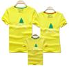 Árbol de Navidad feliz año nuevo suministro directo transfronterizo de ropa infantil de algodón de manga corta con cuello redondo camiseta infantil al por mayor