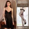 Lencería Sexy con Encaje de Escote Profundo, Vestido Camisola Realzador, Estilo Francés de Alta Gama, Ropa de Dormir de Puro Deseo, Ropa de Casa para Mujer