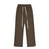 Pantalones rectos negros de estilo americano con ambiente de calle, para hombre y mujer, holgados, adelgazantes, con cintura holgada, informales.