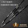 [Franqueo] Cadena de acero inoxidable de titanio de Tailandia, marca Buddha, metal original, simple y doble, tres, cinco colgantes, seis colgantes, múltiples colgantes, marca Buddha, cuerda