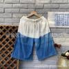 Pantalones cortos de algodón y lino teñidos en azul, teñidos en azul y blanco, de Dali, Lijiang, Guizhou, estilo cultural creativo, pantalones de hombre, moda nacional, ropa para hombre.