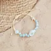 Pulsera de cerámica de Jingdezhen, nueva y que no se decolora, para estudiantes mujeres, pulsera de cuentas de estilo antiguo, pulsera de cerámica fresca y moderna