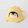 2026 Nuevo Sombrero para Bebé Primavera/Verano Sombrero de Pescador para Niños y Niñas, Lindo Sombrero Cubo de Pingüino para Niños, Súper Adorable