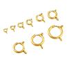 Hebilla de resorte para tirachinas de acero inoxidable chapado en oro, hebilla de burbuja de acero de titanio, accesorios de joyería hechos a mano DIY, hebilla redonda