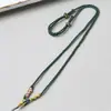 Colgante Flor de Durazno Margarita Cuerda para Colgar Colgante Hecho a Mano de Oro y Jade Cuerda de Collar de Alta Calidad para Hombres y Mujeres Ajustable