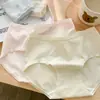 Roupa Íntima Feminina Autêntica Novo Estilo Classe A Algodão Puro Antibacteriana 100% Algodão Sexy Jovem Cintura Média-Baixa Verão Fino Fio Dental