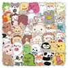 60 Pacotes de Adesivos de Animais Pequenos, Adesivos de Coleção de Animais Pequenos Desenhos Animados, Materiais para Caderno de Recados, Pinturas Criativas Decorativas de Mesa