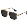 Gafas de sol cuadradas retro europeas y americanas 2025 Gafas de sol estilo punk para hombre Gafas de sol al por mayor transfronteriza para hombre