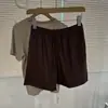 Shorts Casuales Holgados de Algodón y Lino con Cordón Estilo Old Money Relajado para Mujer, Nuevo Modelo de Verano, Adelgazantes de Cintura Alta, Línea A, Pierna Ancha, Hot Pants