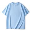 Camiseta con protección solar Sorona Ice-Cool de 260 g Camiseta de algodón puro de peso pesado de manga corta Camiseta básica de color liso Marca de moda Camiseta de manga media con sensor de frío