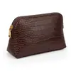 Set de tres piezas de bolsa de maquillaje con patrón de cocodrilo transfronterizo, impermeable, lujo ligero, gran capacidad, alta gama, bolsa de tocador de viaje conveniente