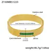 Pulsera de Acero Inoxidable con Cierre Geométrico en Forma de Rombo Incrustado con Circonita Set Estilo Ins Joyería Personalizada de Lujo Ligero Chapada en Oro de 18 Quilates