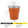 Copo de Água Dobrável ao Ar Livre em Aço Inoxidável 304 Caneca Portátil Copo de Café para Piquenique Equipamento Estilo Camping 300ml Copo Empilhável