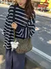 Bolsa de Lona Popular con Estampado de Leopardo de Este Año para Mujer Otoño e Invierno 2025 Nueva Moda Versátil Casual Ligera para Hombro Cruzada