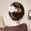 Pinza de Pato de Peluche Grande para Otoño Temprano para Mujeres 2025 Nuevo Pasador de Gama Alta en la Parte Posterior de la Cabeza Pasador Pasador Adorno para el Cabello